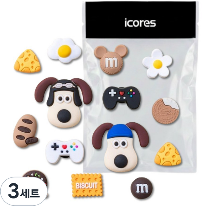ICores 狗狗鞋子裝飾配件14種, 3套, 混合色
