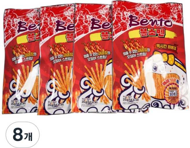 벤토 불소멘 멕시칸바베큐 플레이버, 8개, 20g