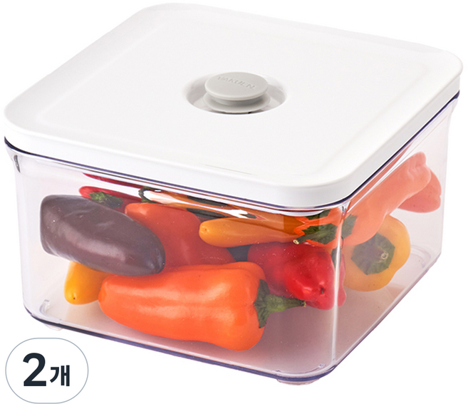 바퀜 마하 베이직 밀폐용기, 2개, 밀폐용기 2종