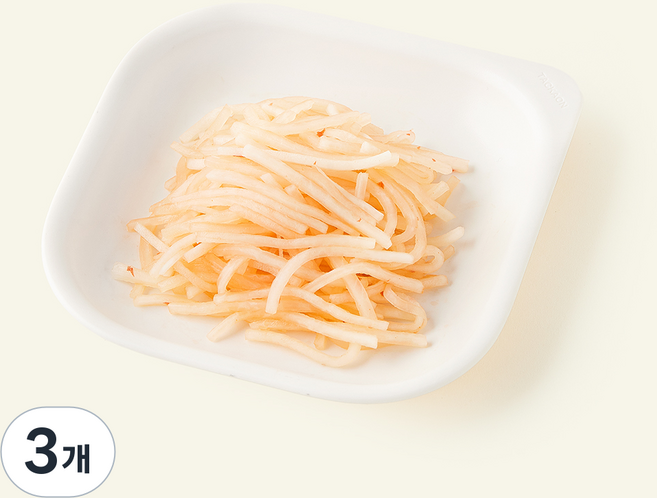 킨더가든 우리아이 무생채, 100g, 3개