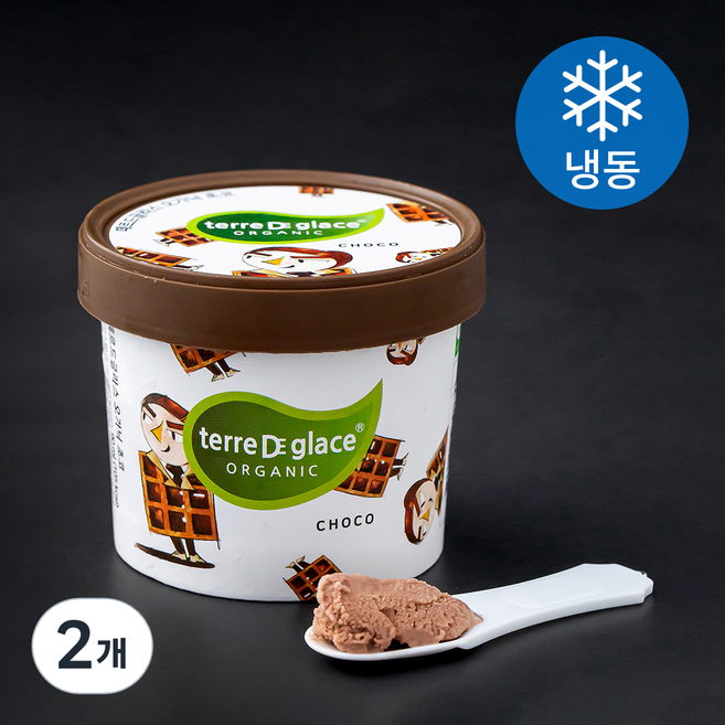 떼르드글라스 오가닉 초코 아이스밀크 (냉동), 90ml, 1개입, 2개