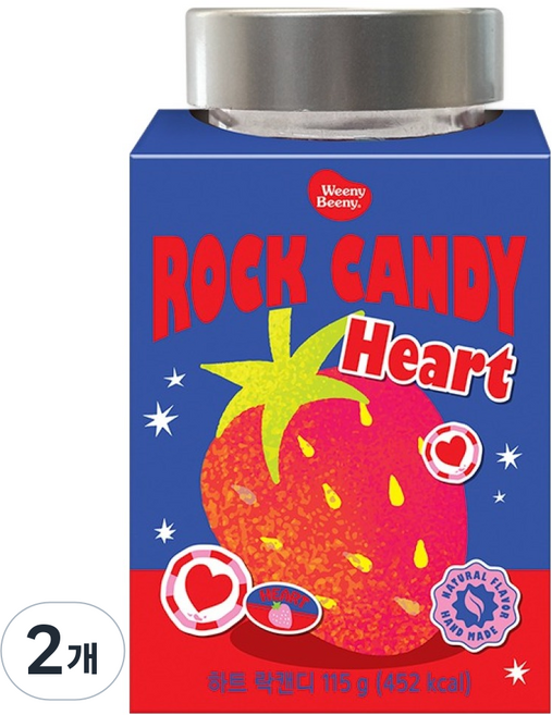 위니비니 락캔디 하트, 115g, 2개