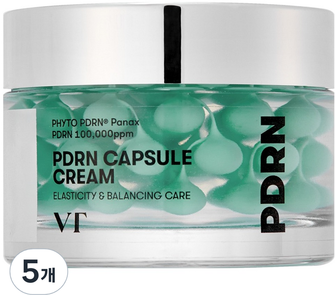 브이티코스메틱 PDRN 캡슐 크림 100, 50ml, 5개