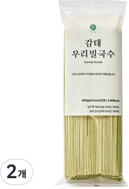 바다숲 감태 우리밀 국수 4인분, 400g, 2개