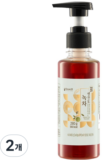 엔칸토 녹차 농축액, 290g, 2개