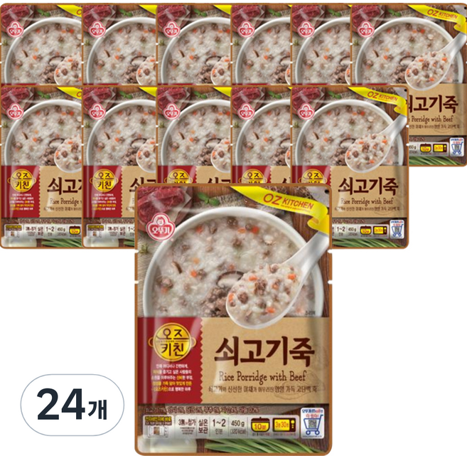 오즈키친 쇠고기죽, 450g, 24개