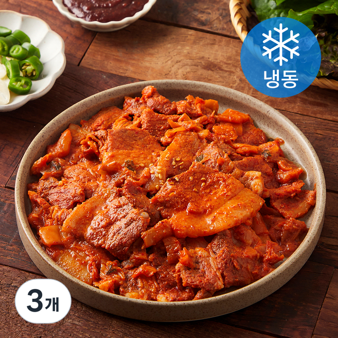 셰프초이스 김치 제육볶음 (냉동), 3개, 400g