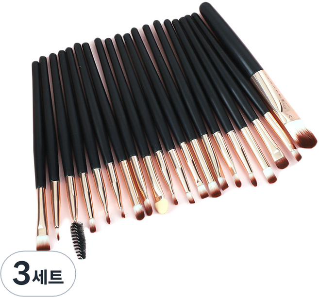 블링앤수 메이크업 브러쉬 20종 BRISH10702, 골드, 3세트
