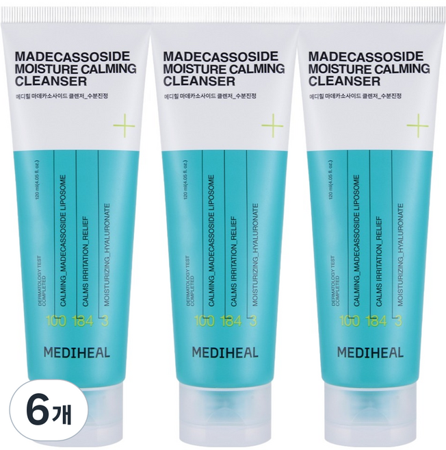 메디힐 마데카소사이드 수분 진정 클렌징폼, 120ml, 6개