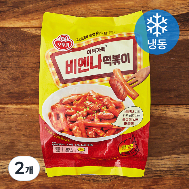 오뚜기 비엔나 떡볶이 (냉동), 680g, 2개
