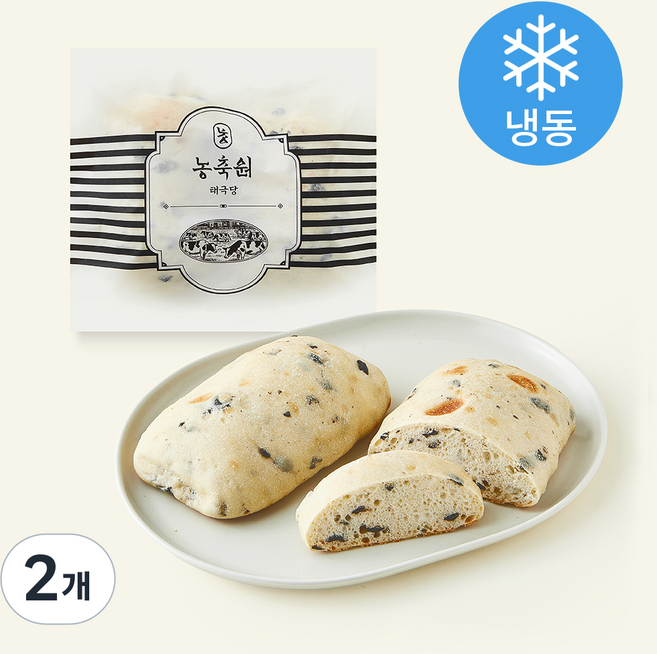 태극당 농축원 올리브 치아바타 2개입 (냉동), 300g, 2개