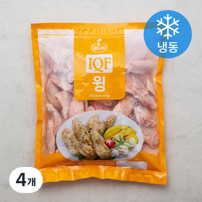 마니커 IQF 닭 윙 (냉동), 1kg, 4개