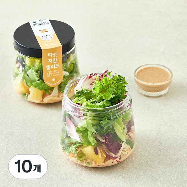 세끼판다 피넛치킨 샐러드, 205g, 10개