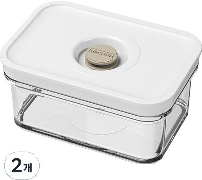 로이첸 아이바큠 진공용기 티니 650ml, 2개, 단품