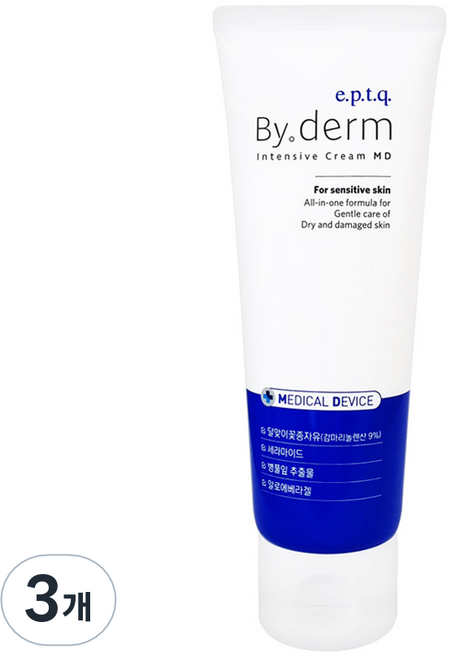 에피티크 바이덤 인텐시브 크림 MD 점착성투명창상피복재, 100g, 3개