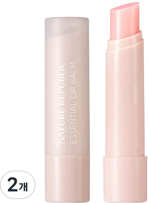 네이처리퍼블릭 에센셜 립밤, 2개, 3.2g, 03동백 - 쿠팡