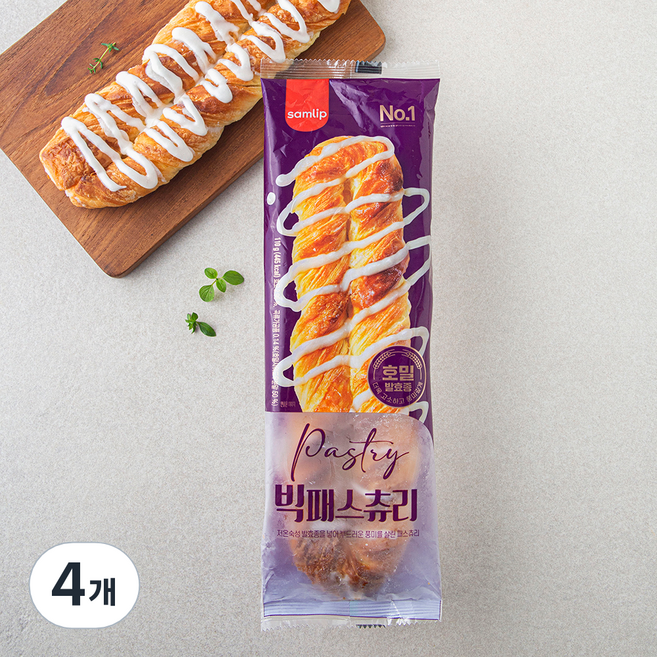 삼립 발효 빅패스츄리, 110g, 1개입, 4개