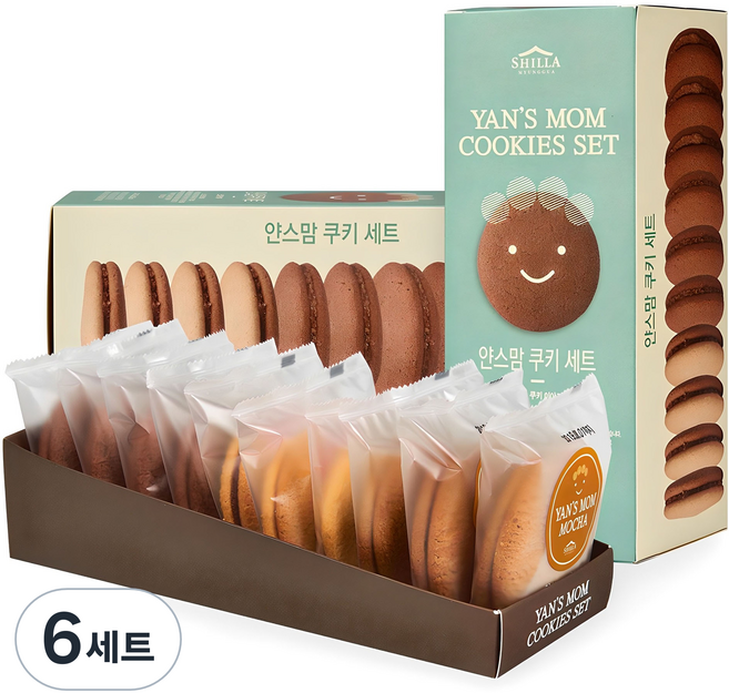신라명과 얀스맘 쿠키 세트, 650g, 6세트