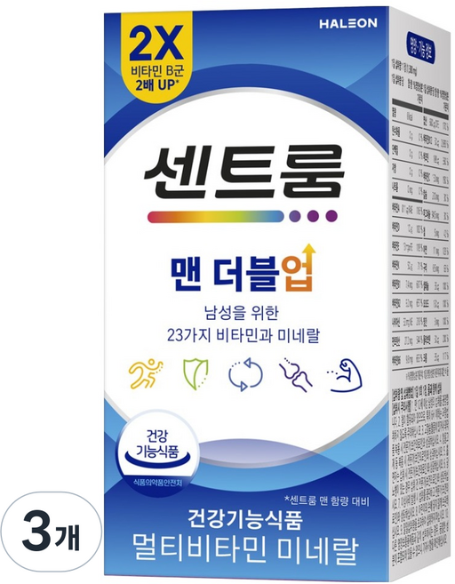 센트룸 맨 더블업 비타민 82.8g, 60정, 3개