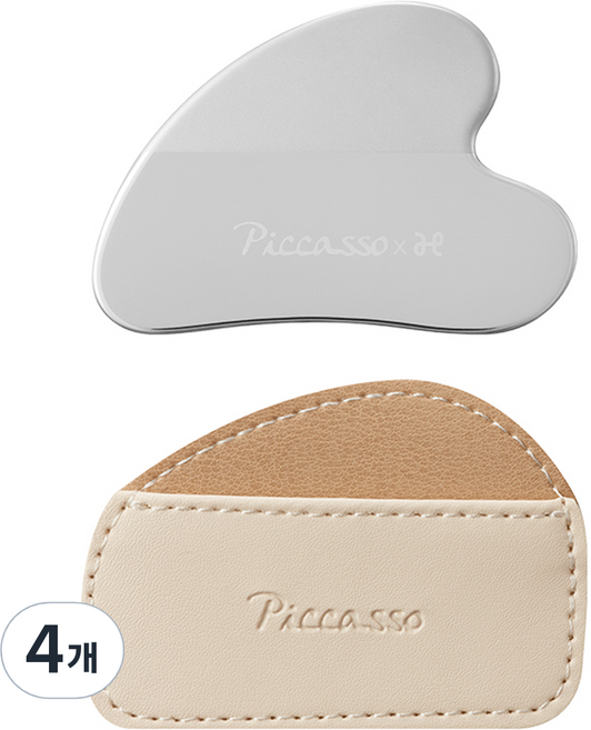 피카소 함경식 커브드 메이크업 스파츌라, 4개