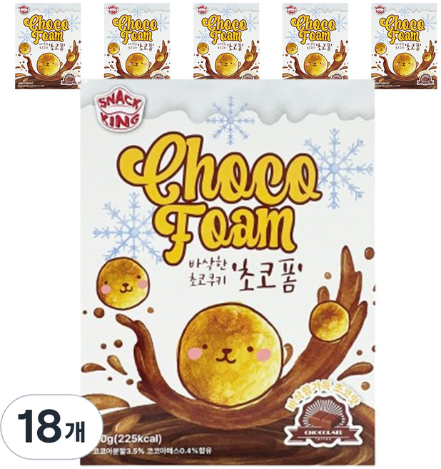 스낵킹 초코폼, 18개, 40g