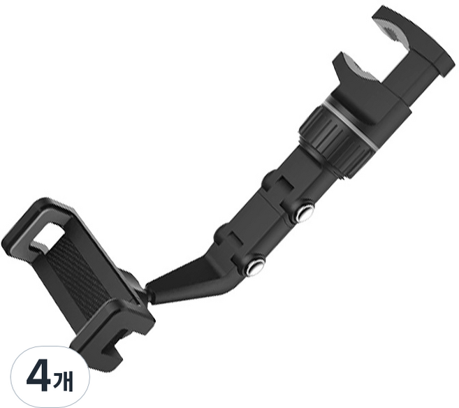 이십이도 자동차 룸미러 360도 핸드폰 거치대, 4개, 블랙