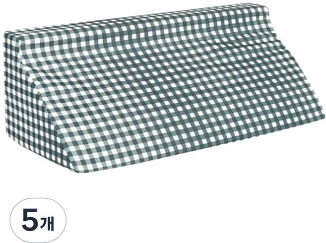 포근상점 노인 환자 자세 변화 삼각 쿠션 그린체크, 5개