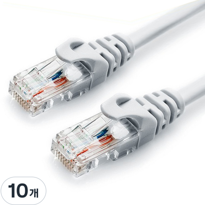 Anyport Plus CAT.6 網路線, 灰色, 10個, 3m