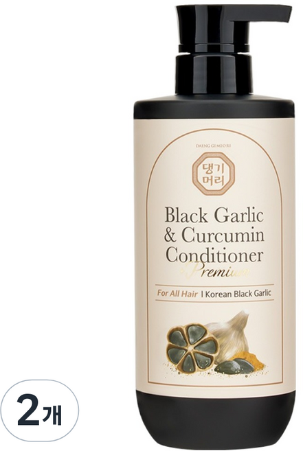 댕기머리 프리미엄 흑마늘 앤 커큐민 컨디셔너, 2개, 500ml
