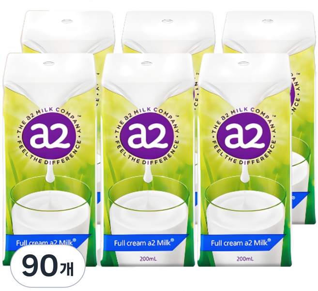 에이투밀크 단백질 우유, 200ml, 90개