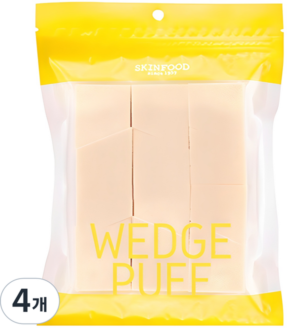 스킨푸드 웨지 퍼프 대용량, 4개