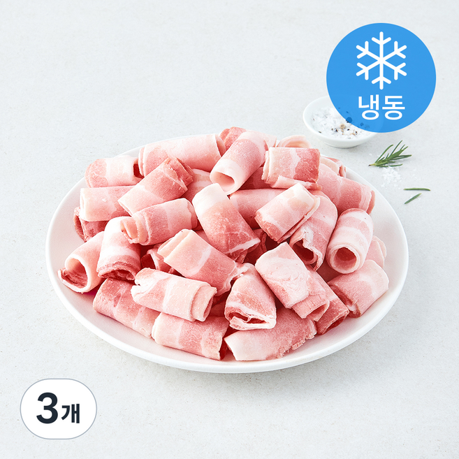 하이랜드푸드 스페인산 대패 삼겹살 돌돌말이 (냉동), 3개, 2kg