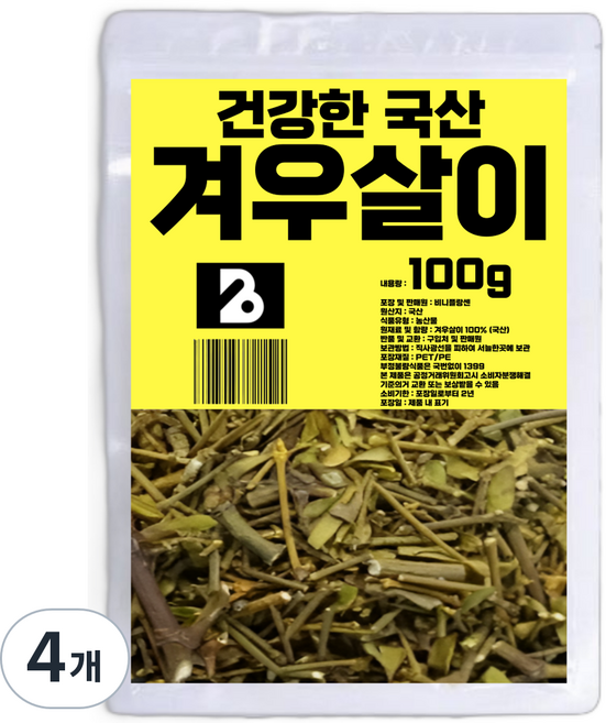 비니플랑센 건강한 국산 겨우살이, 100g, 4개