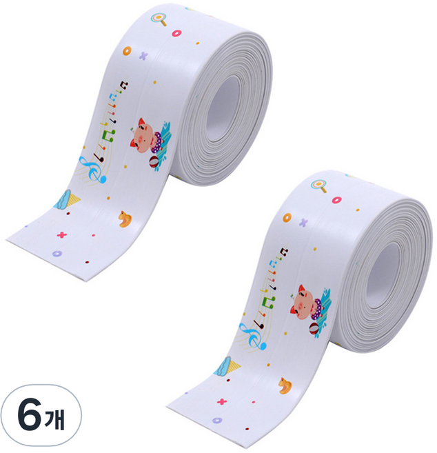 언헤브 다용도 방수 테이프 05 애니 3.2m x 3.8cm, 6개