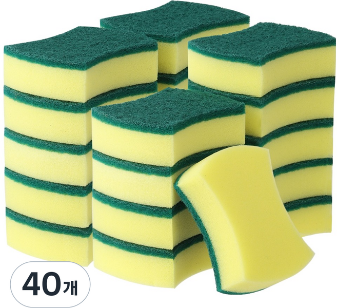 Daygel 雙面高密度海綿菜瓜布, 40個, 1入