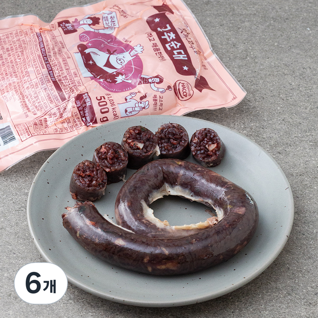 맛의고수 고추순대, 500g, 6개