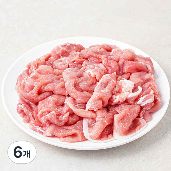 곰곰 뒷다리살 불고기용 (냉장), 600g, 6개