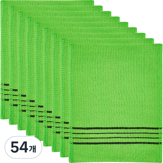 코멧 덕용 때밀이 타올, 녹색, 54개, 1개입