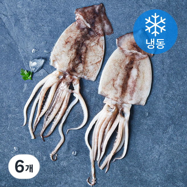 김씨밥 손질 오징어 (냉동), 320g, 6개