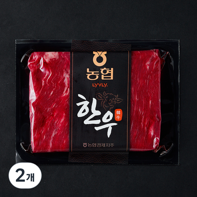 농협 한우 양지 미절단 1등급 국거리용 (냉장), 300g, 2개