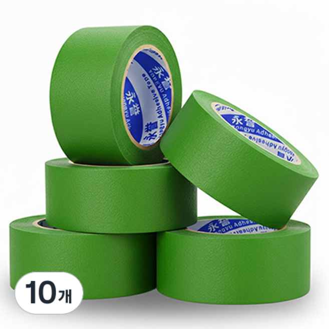 OON 마스킹 테이프 초록색 30mm, 10개