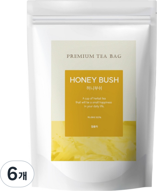 유리아 허니부쉬 삼각티백, 6개, 30개입, 1.2g