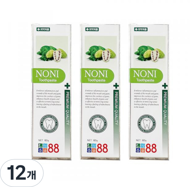 노니치약, 12개, 180g