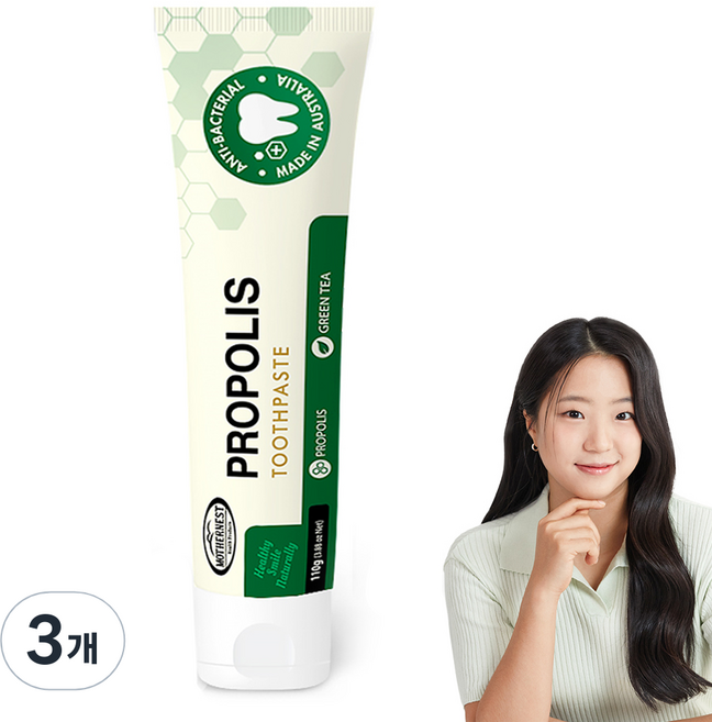 마더네스트 프로폴리스향 치약, 110g, 3개