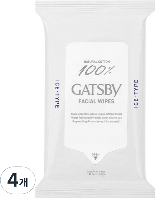 갸스비 훼이셜 세안티슈 아이스타입, 15매입, 4개