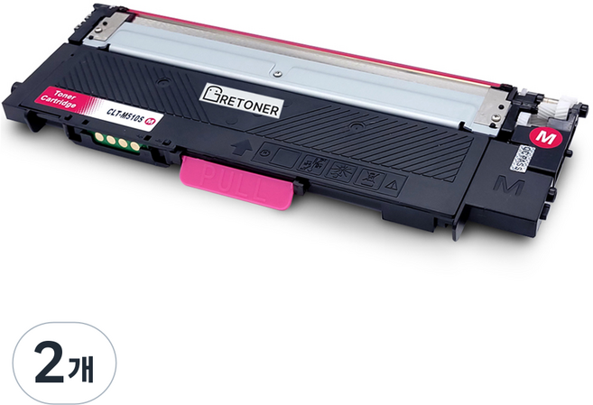 그래토너 삼성 CLT-M510S 호환 재생 토너, 빨강, 2개