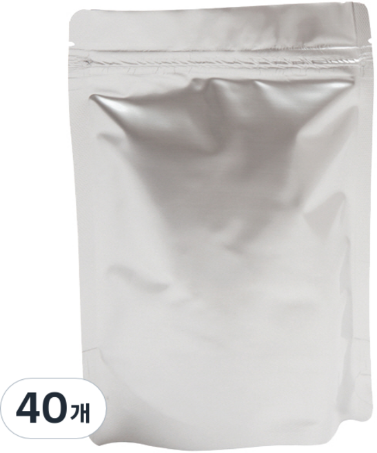 스탠드 은박 지퍼백, 18 x 26 cm, 20개입, 2개