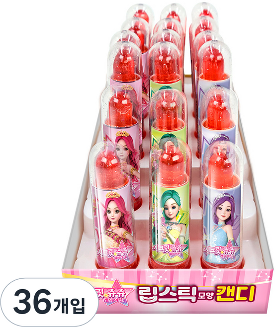 시크릿쥬쥬 립스틱모양 캔디, 5g, 36개