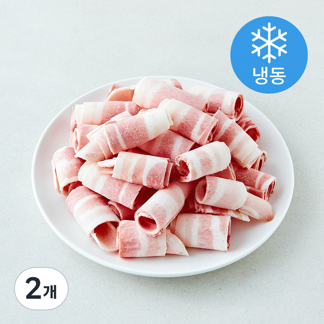 대패 삼겹살 (냉동), 2개, 500g