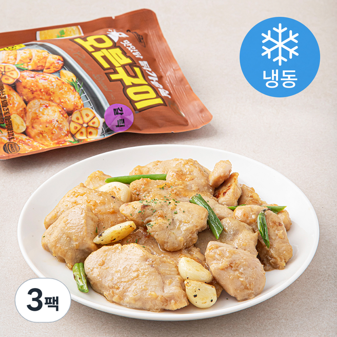 맛있닭 닭가슴살 오븐구이 갈릭 (냉동), 150g, 1개입, 3개